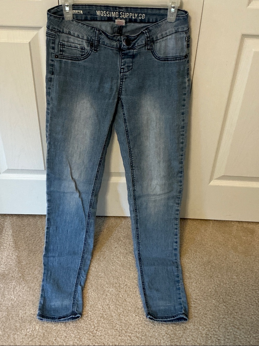 Mossimo Supply Co. Medium Wash Blue Skinny Jeans